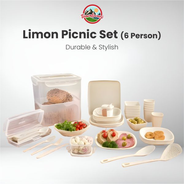 travelovers hub Limon Picnic Set (60pieces)