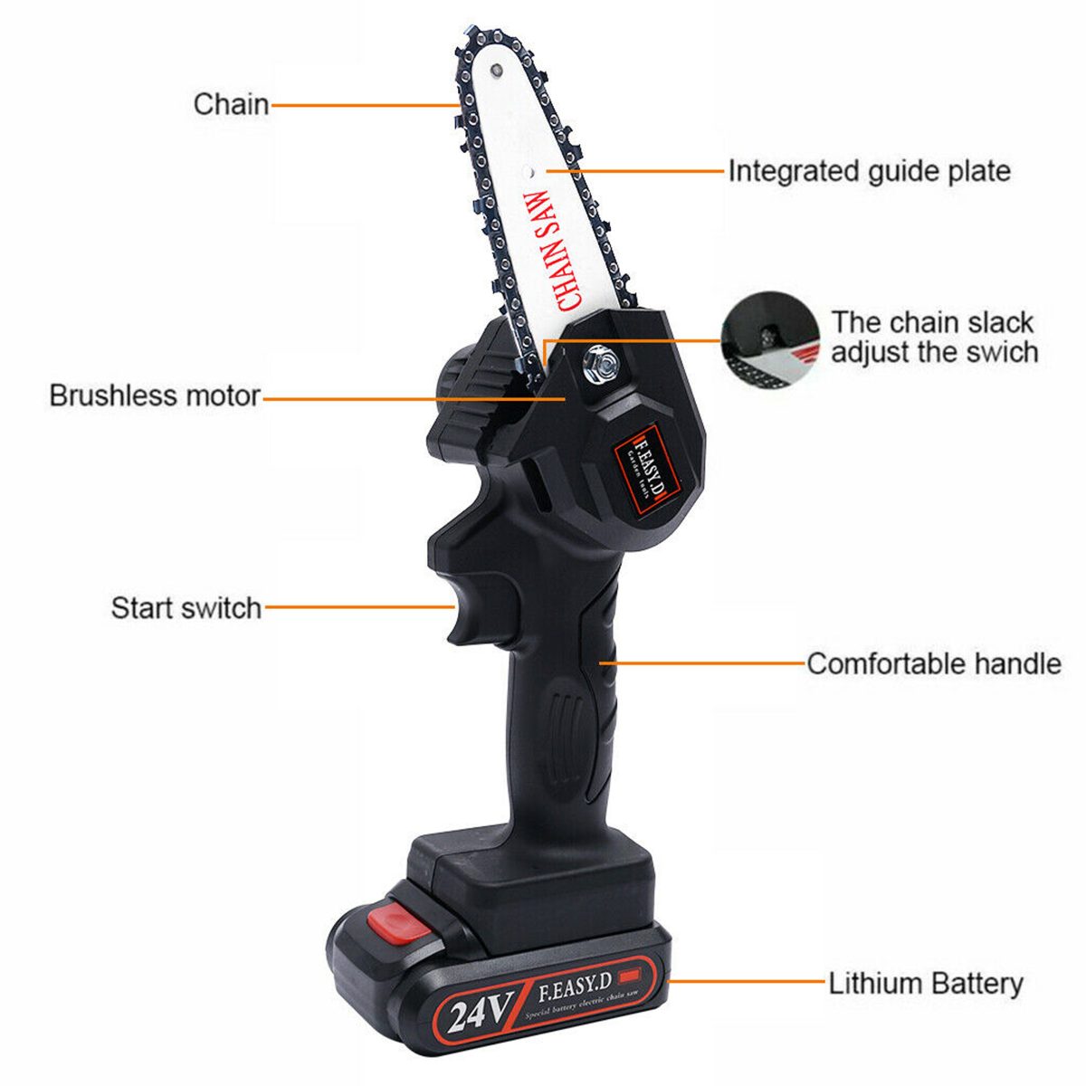 mini electric chain saw specificaion