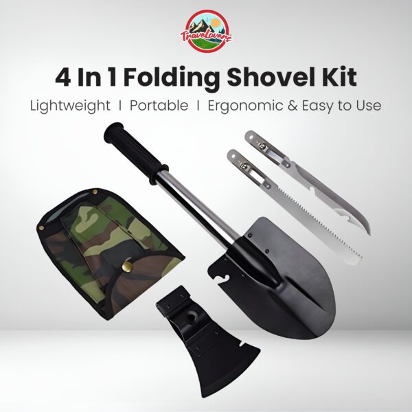 4 in 1 foliding showel kit