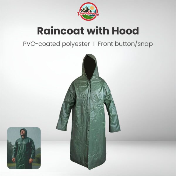rain coat green