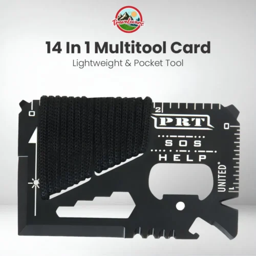 14-in-1 Survival Tool Card – Pocket Multitool for Everyday Use